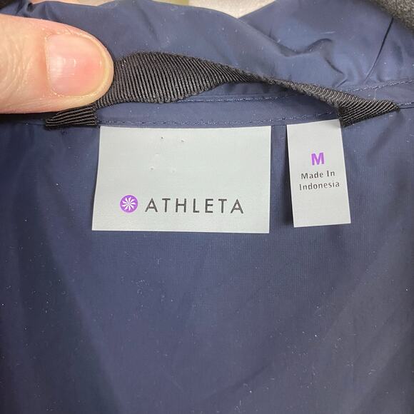 Athleta Navy Blue City Slicker Vest Jacket Sz.M - Picture 8 of 15